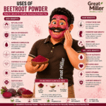 GreatMiller Beetroot Powder – Pure Natural Beetroot Powder for Skincare & Face Packs