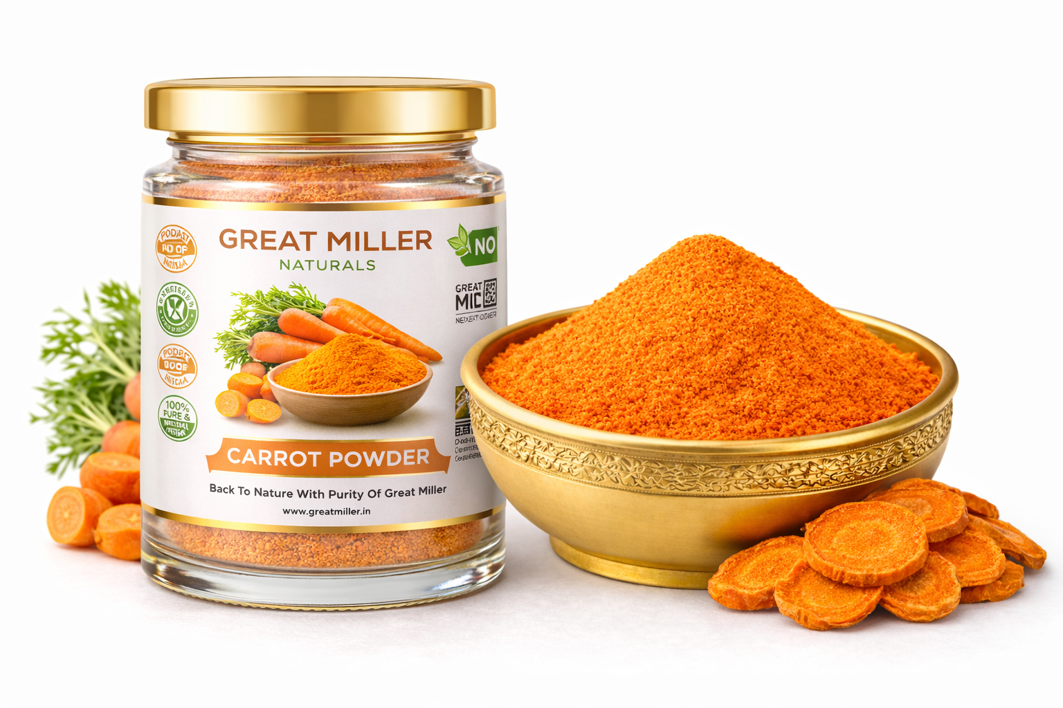 Carrot Powder for Face Pack