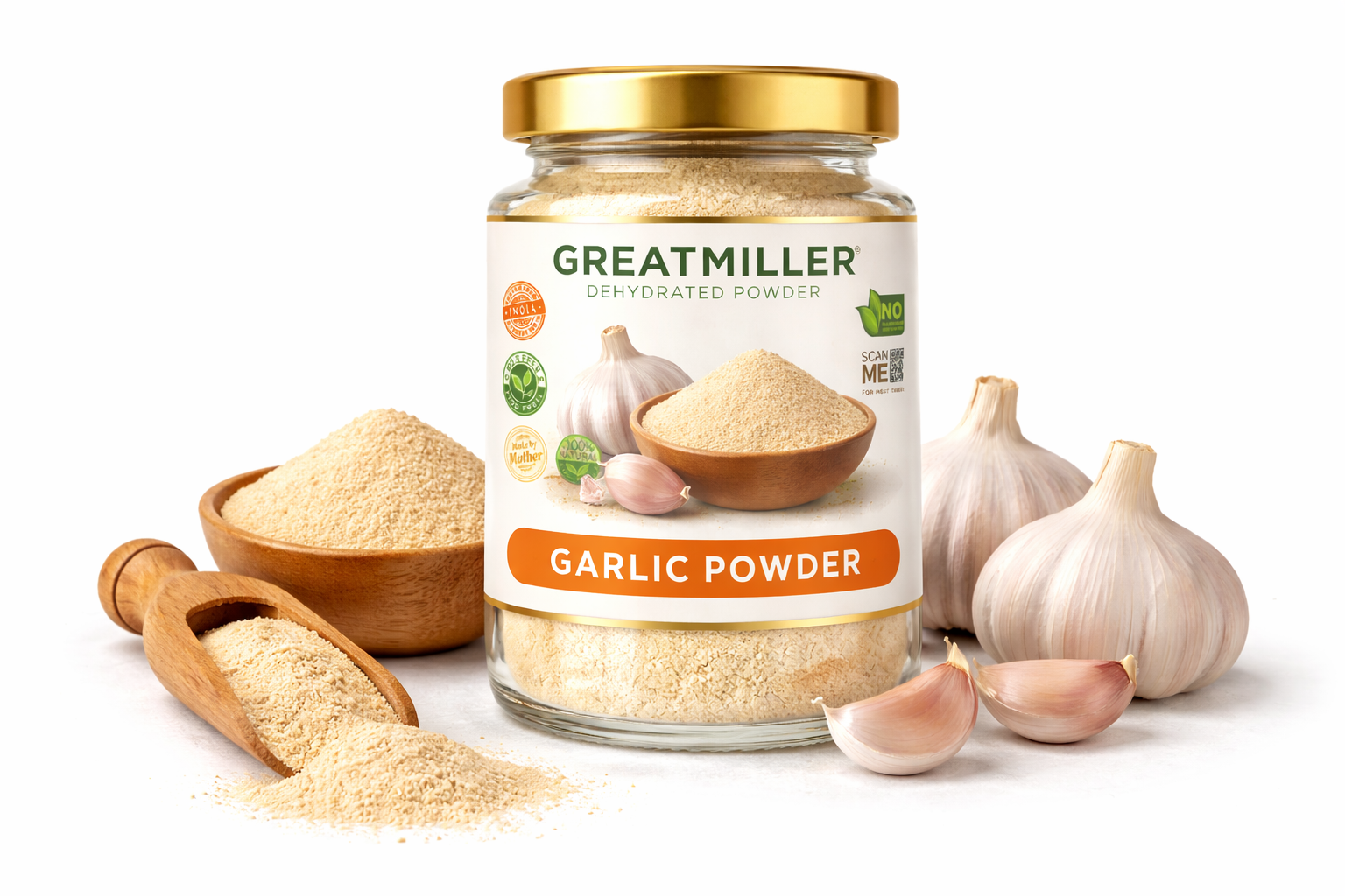Garlic Powder – 100% Natural Dehydrated Garlic Powder