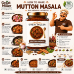 GreatMiller Mutton Masala made with premium spices for preparing rich, aromatic, and authentic mutton curry at home.