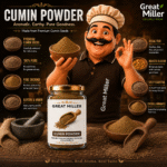 GreatMiller Jeera Powder made from premium quality cumin seeds for authentic flavor and aroma