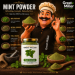 GreatMiller Mint Powder made from premium dried mint leaves for natural freshness and flavor