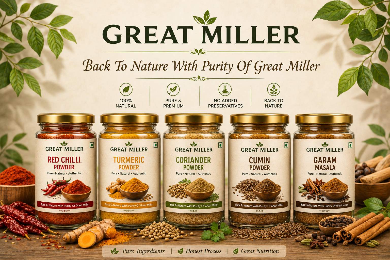 Great Miller Product Packaging