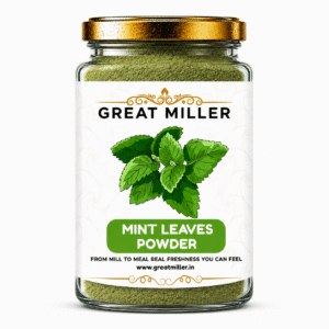 GreatMiller Mint Leaves Powder pack made from dried and finely ground mint leaves for cooking, seasoning, and herbal use