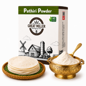 Premium Kerala pathiri podi made from finely ground roasted rice flour for soft and authentic Malabar pathiri preparation