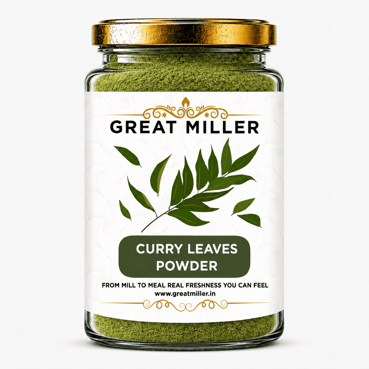 GreatMiller Curry Leaves Powder – Pure Dried Curry Leaves Powder for Cooking & Seasoning