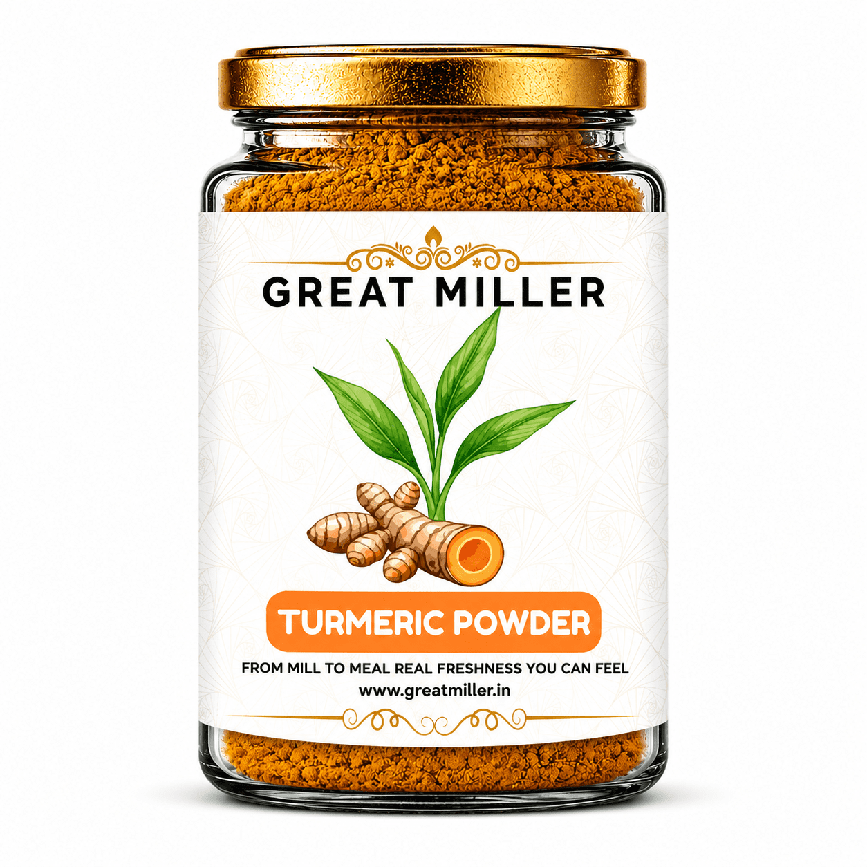GreatMiller Erode Turmeric Powder – Pure Natural Haldi with Rich Colour & Aroma