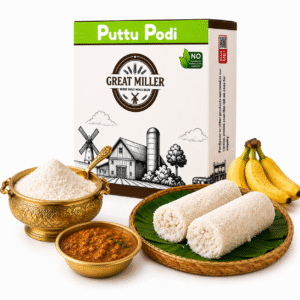 Traditional Kerala puttu podi made from premium roasted rice flour for soft and fluffy homemade puttu preparation