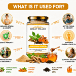 GreatMiller Ashwagandha Turmeric Pepper Golden Mix with Wild Honey