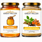 GreatMiller Ashwagandha Turmeric Pepper Golden Mix with Wild Honey