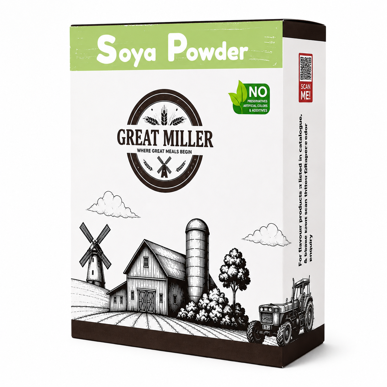 GreatMiller Soya Chunk Powder | High Protein Plant-Based Powder