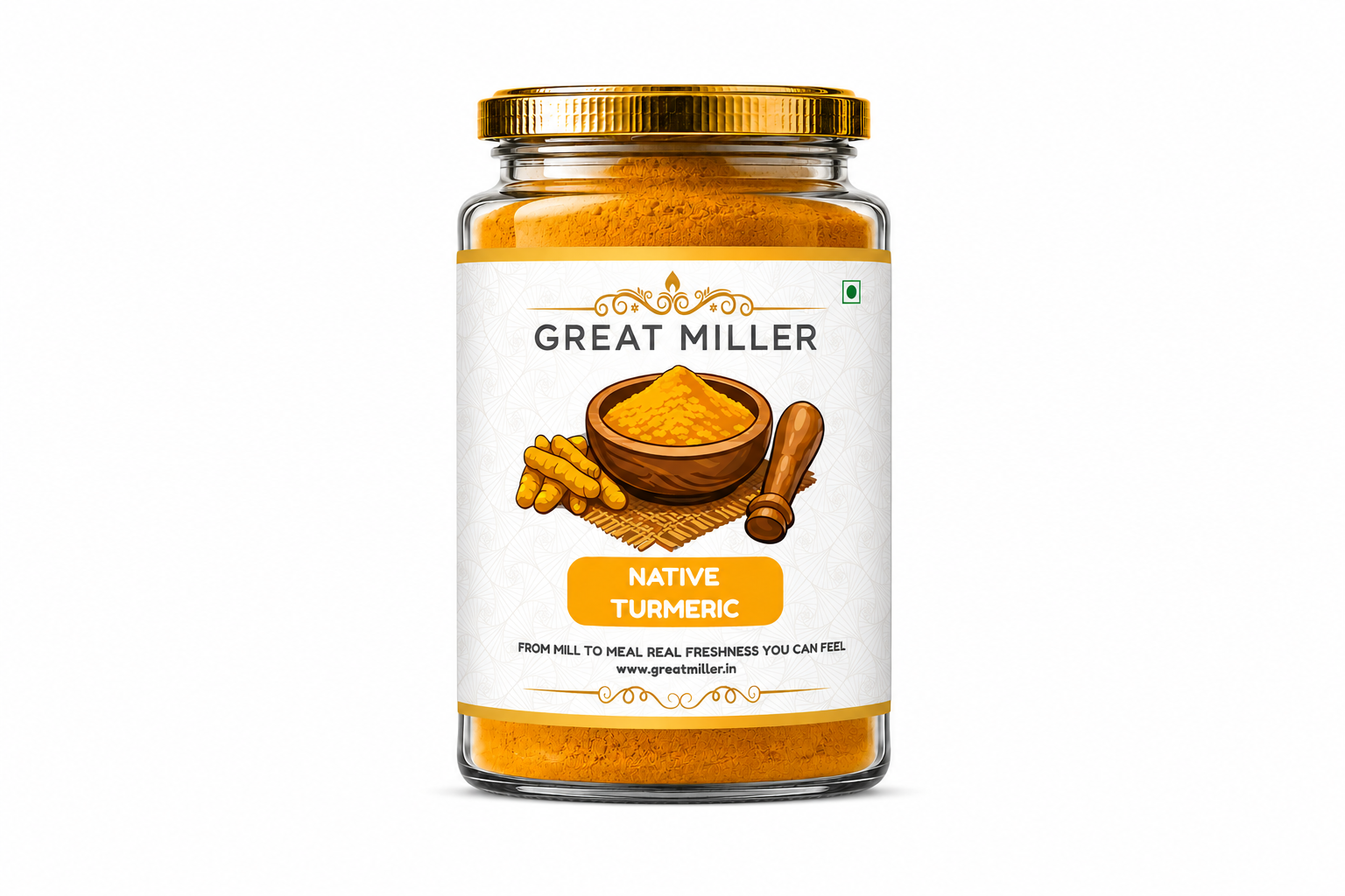GreatMiller Native Turmeric Powder – Premium Kerala Turmeric Sourced from Wayanad & Iritty